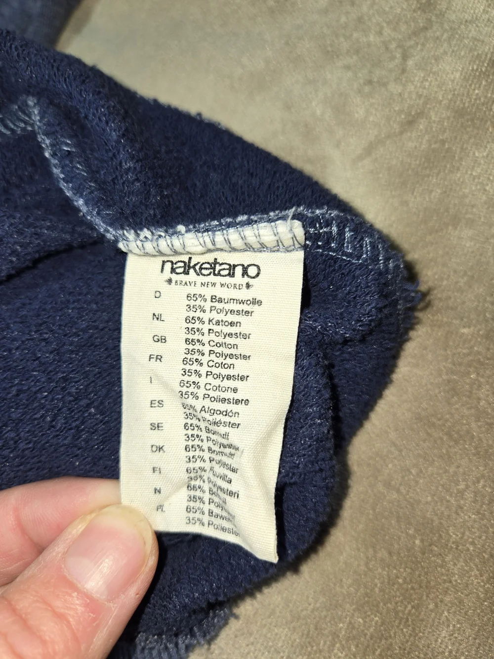 Naketano Schnizzel Dizzel Popizzel Blue Hoodie
